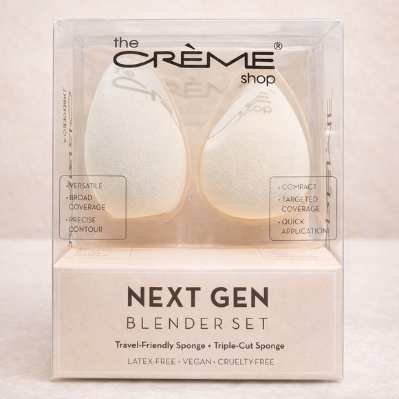 The Crème Shop Other - The Crème Shop Beauty Blender Set Next Gen Makeup Sponge Latex Free Vegan